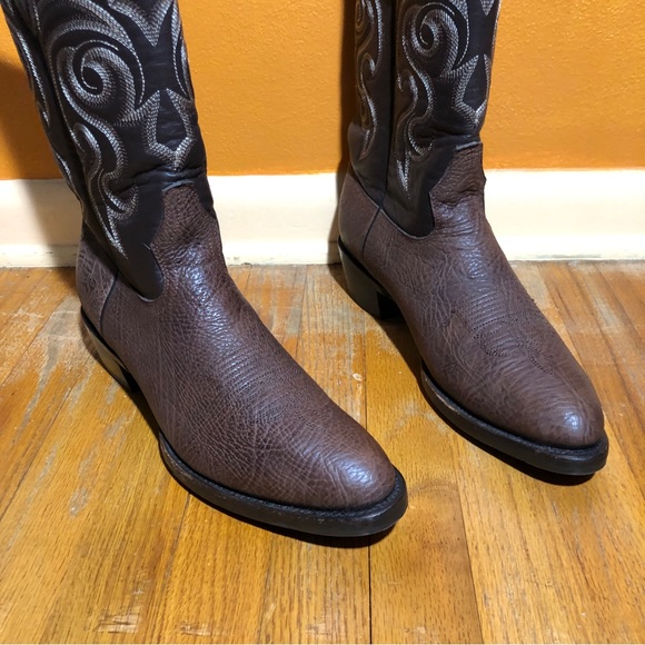 Los Altos Boots Men’s Round Toe Grisly - Brown - Picture 2 of 11